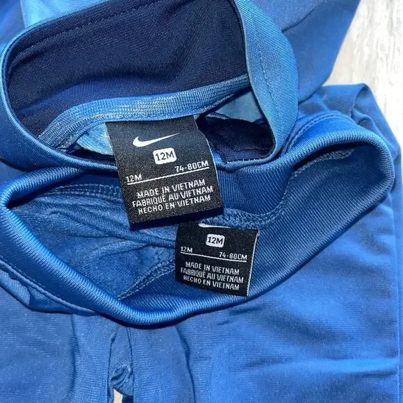 Nike Boy's 12M Futura Tricot Blue Jacket And Pants Set - Picture 3 of 7